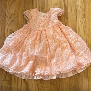 Wheat sz 18mo cotton lined daisy dress cap sleeves button closure Denmark Danish